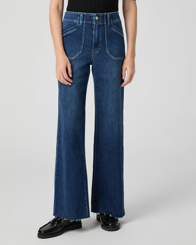 Paige Anessa 31” Welt Utility Pkts Raw Hem