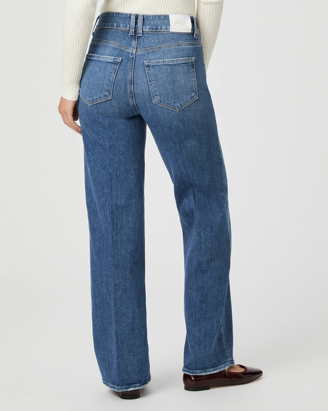 Paige Sasha Wide Leg Jean Stefania Distressed