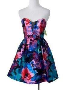 B-Darlin Floral Mini Dress