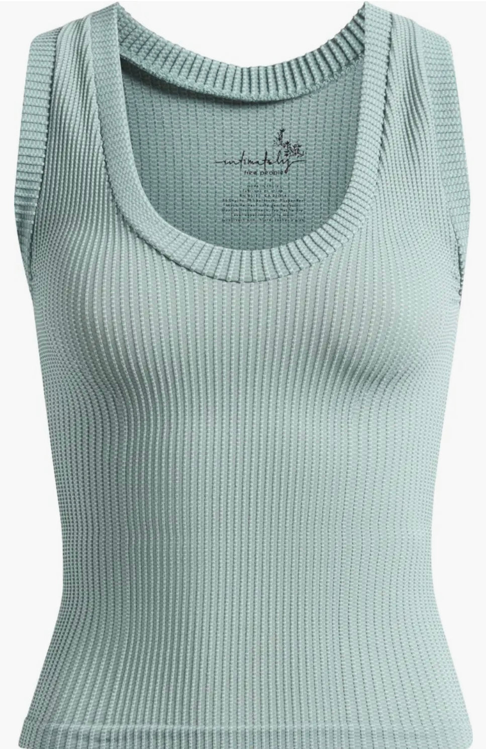 Free People Clean Slate Tank Mineral Blue