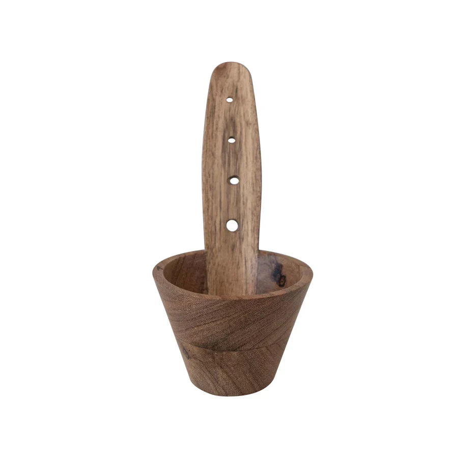 Creative Coop Acacia Wood Herb Stripper
