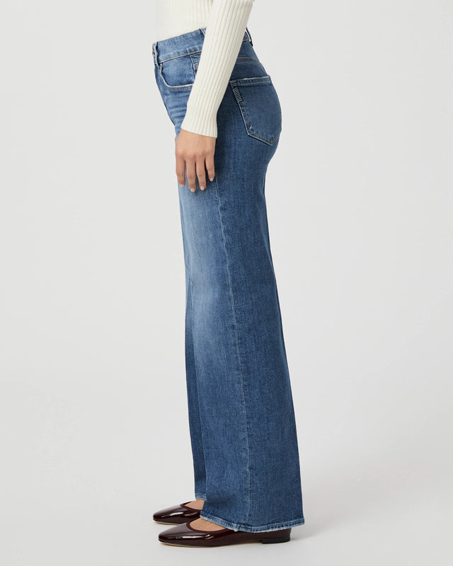Paige Sasha Wide Leg Jean Stefania Distressed