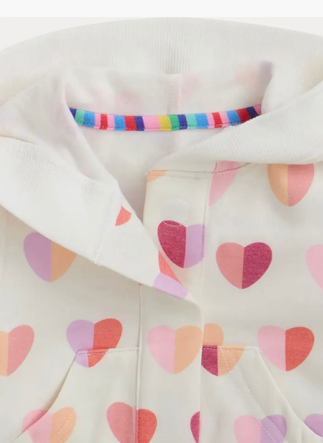 Magnetic Me Pink Hearts Brushed Fleece Hoodie Set