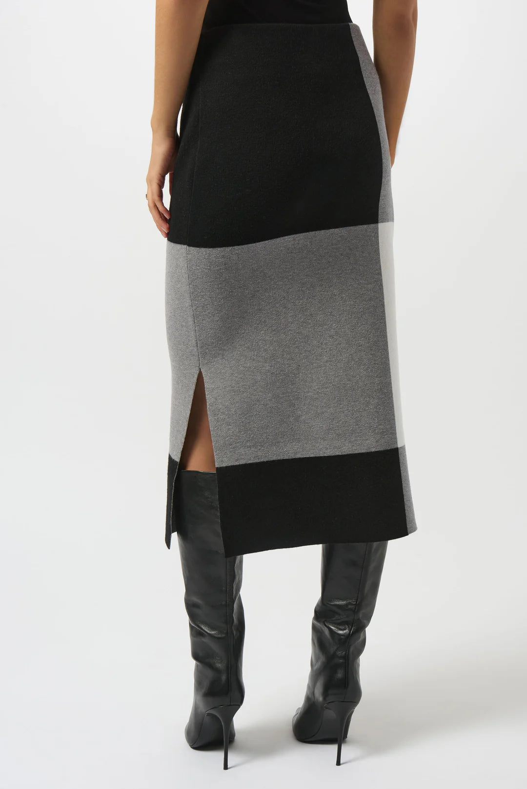 Joseph Ribkoff Color Block Midi Skirt