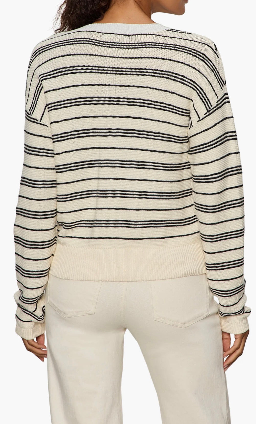 Sanctuary Striped Henley Sweater