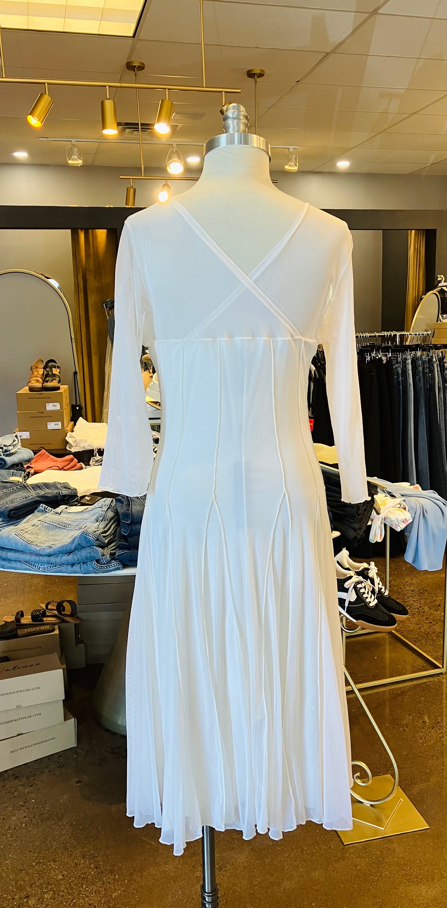 Elana Kattan Maxima Dress Anti White