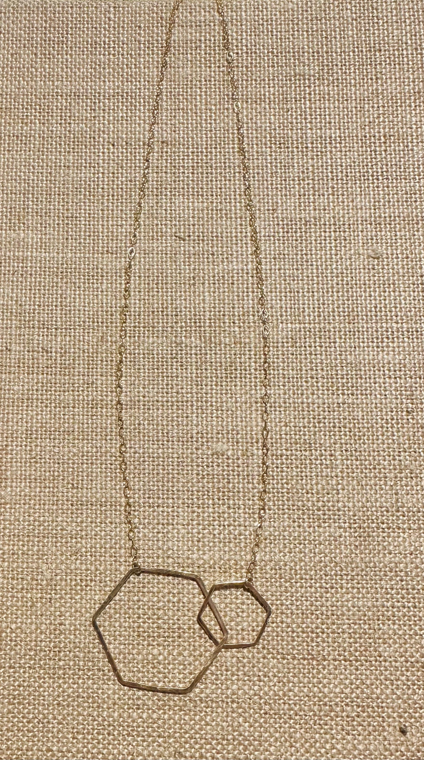 Forge And Fire Double Hexagon Necklace GF