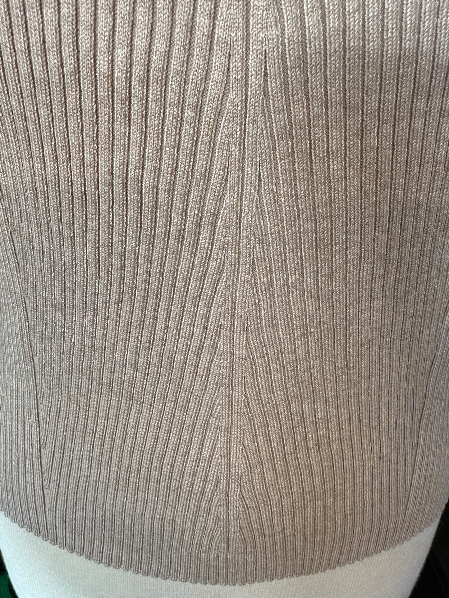 Esquelo Rib Natural Short Sleeve Sweater