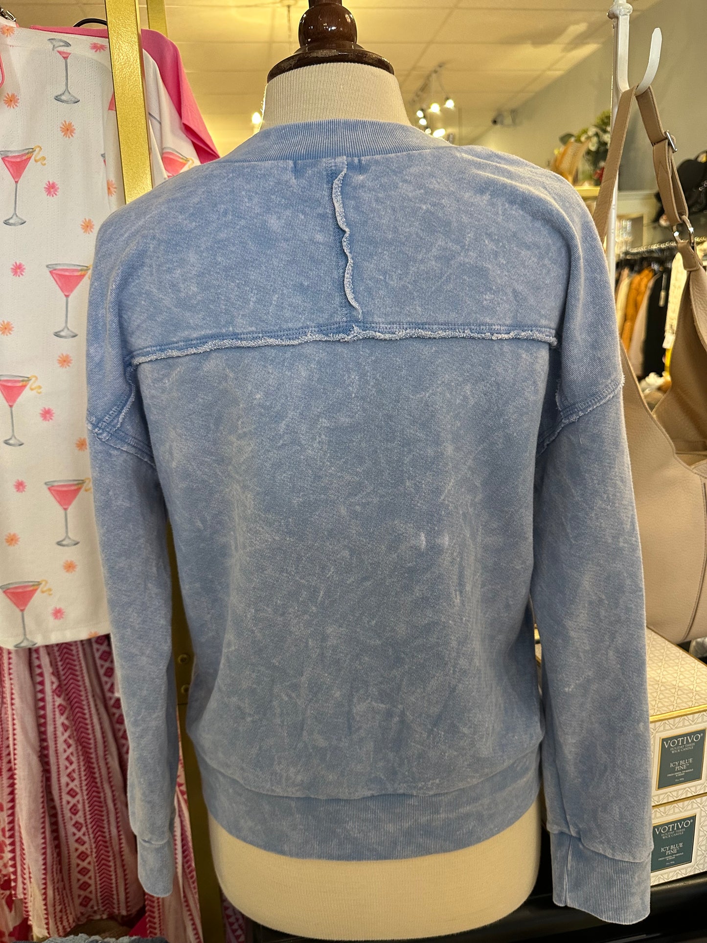 Michael Stars Tibby V-Neck Sweatshirt