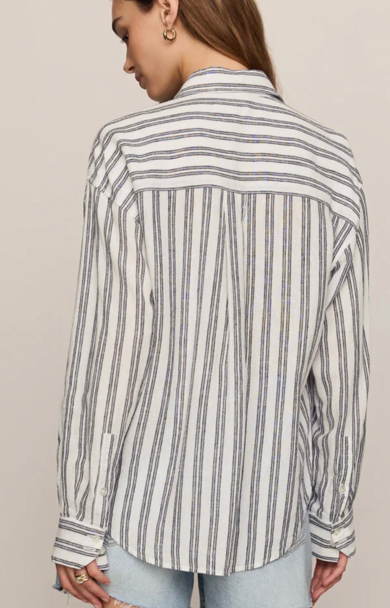 Zsupply The Perfect Striped Linen Top