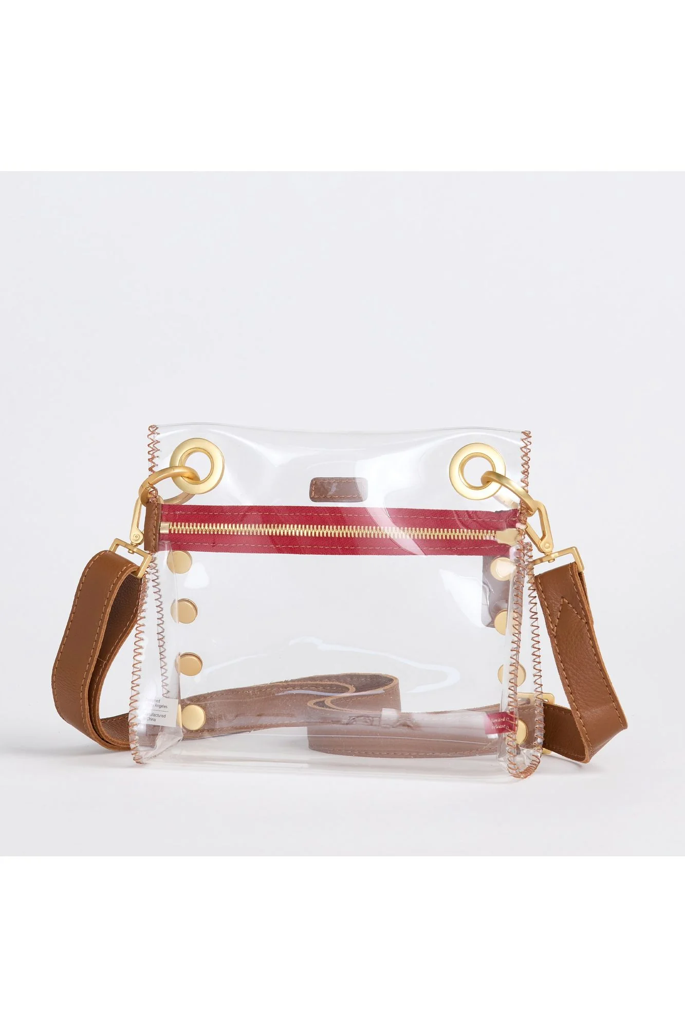 Hammitt Tony Small Clear Mahogany Pebble