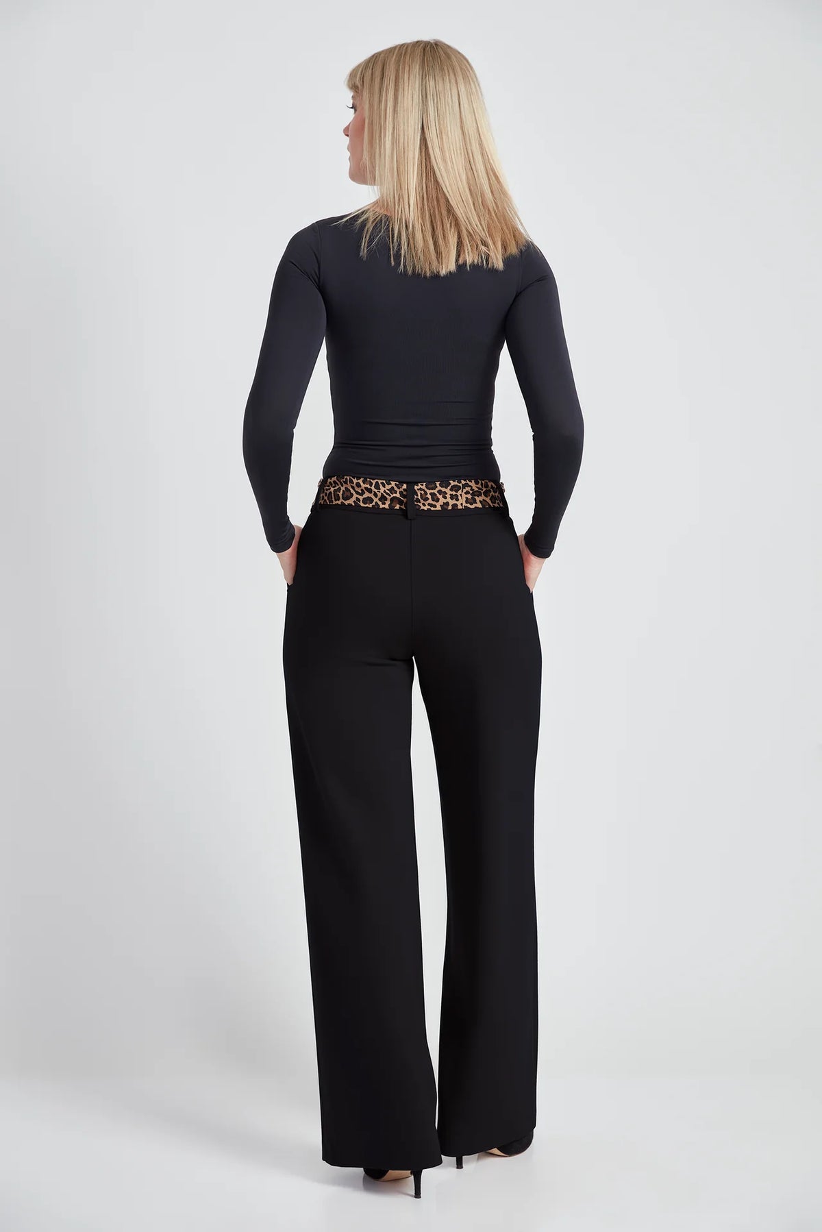 UP! Wide Leg Tie Sash Pant