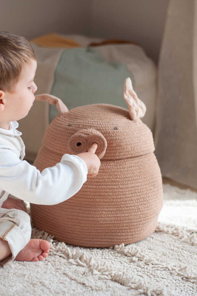 Lorena Canals Peggy the Pig Storage Basket