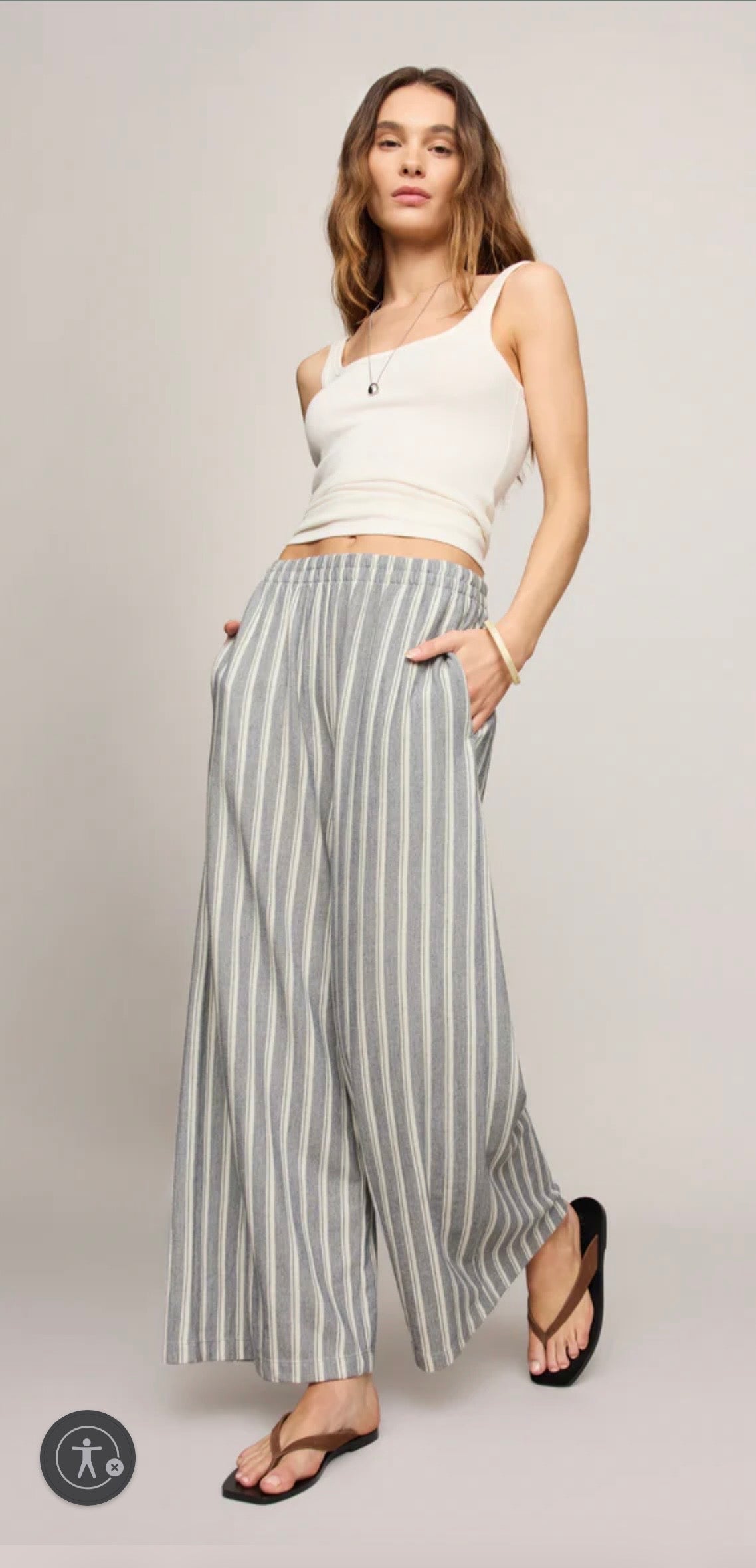Zsupply Scout Knit Striped Pant Summer Stone