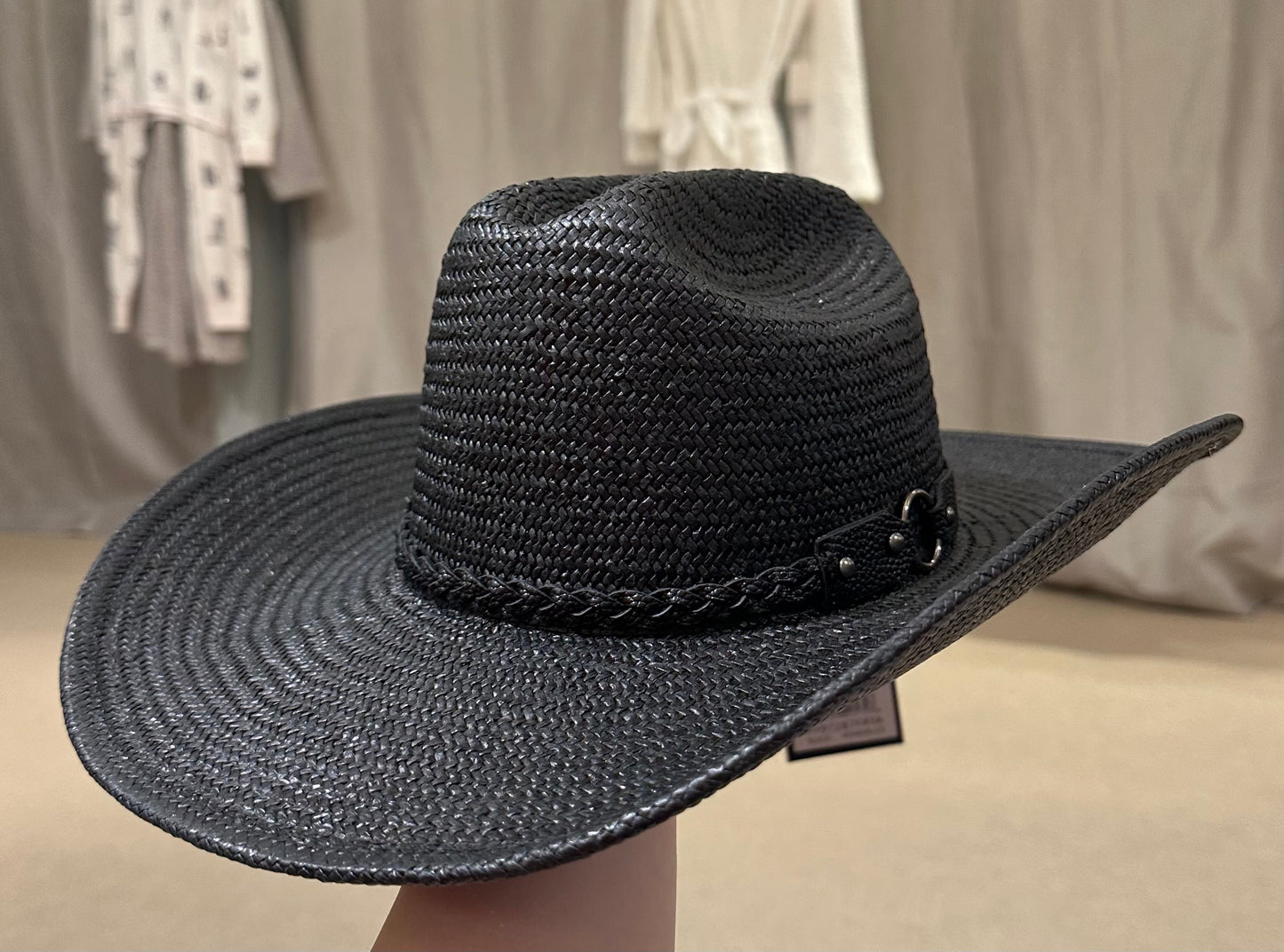 Frye Woven Cowboy Hat W/Studded Band