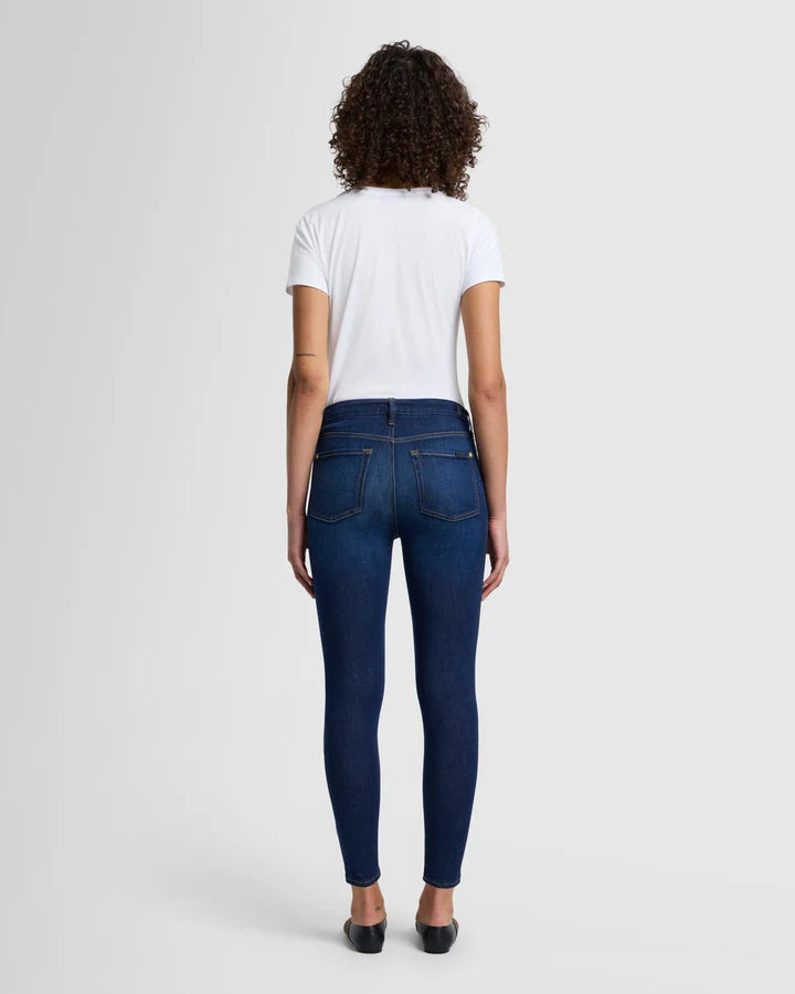 7 For All Mankind Slim Illusion High Waist Ankle Skinny