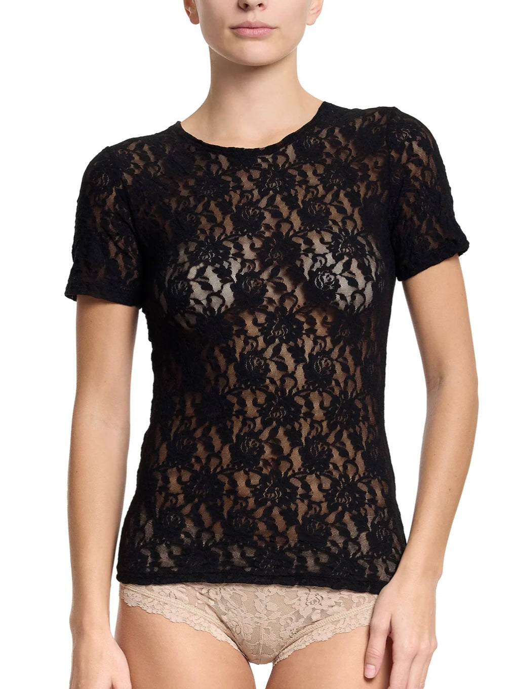 Hanky Panky Signature Lace Short Sleeve Top