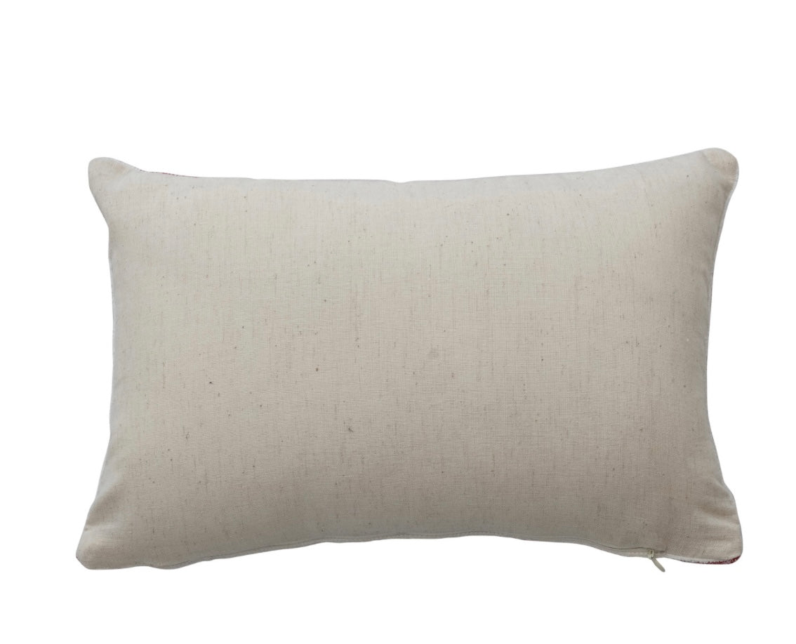 Creative Co-op Embroidered Pillow