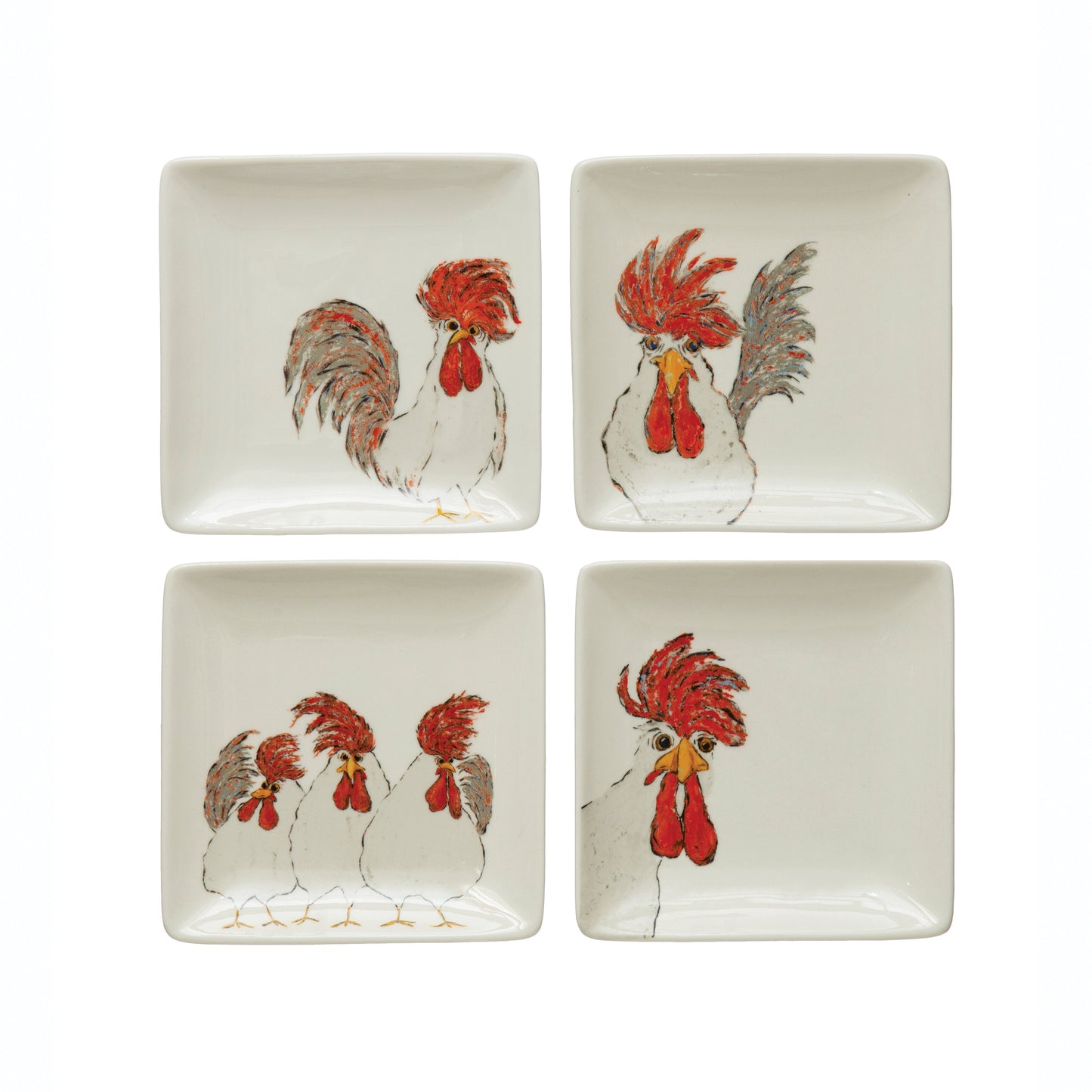 Creative Coop Chicken Plate