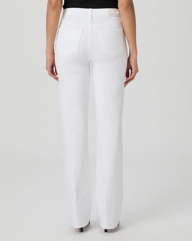 Paige High Rise Laurel Canyon 32” Bootcut Jean Crisp White