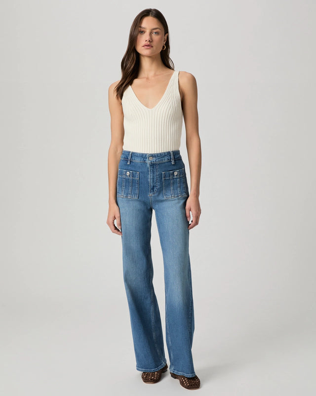Paige Anessa 31 Seamed Patch Pocket-Paley