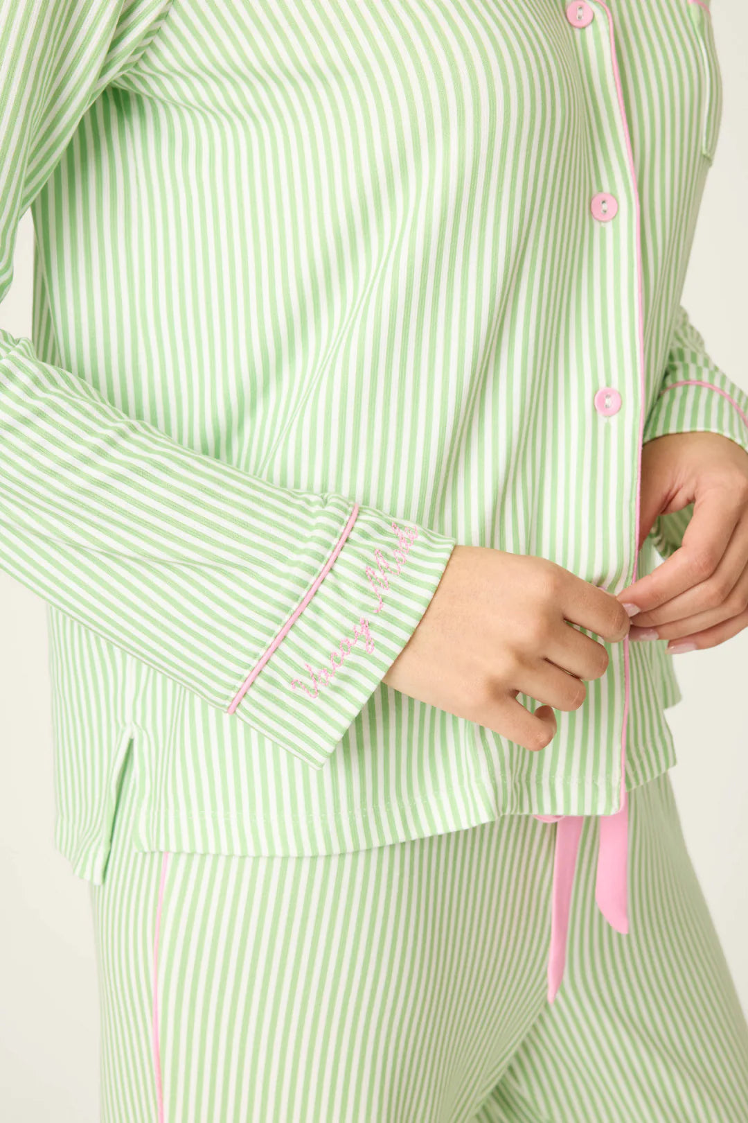 PJ Salvage Pupcation Palms Kiwi Pj Set