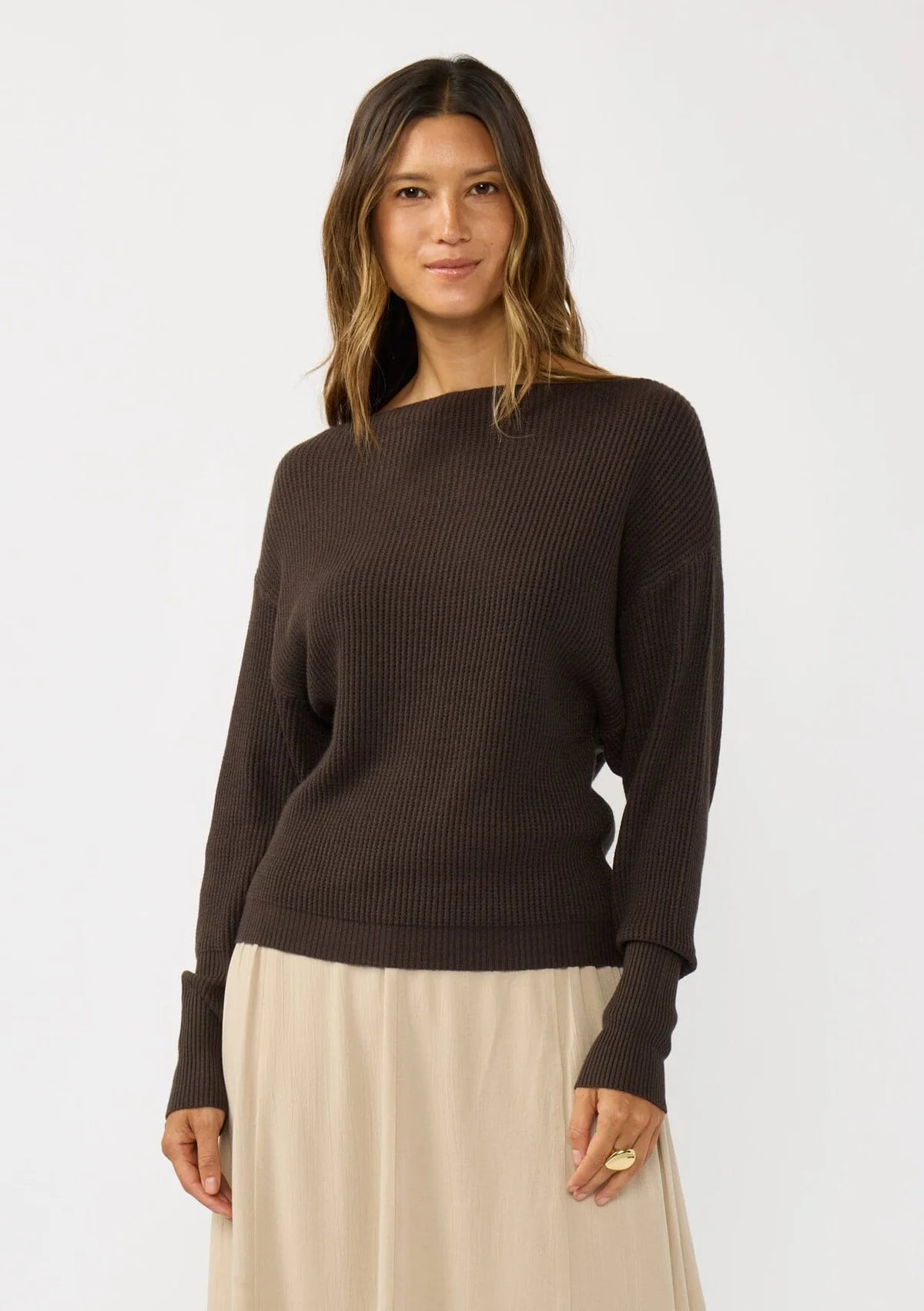 Lovestitch Snuggle Up Off Shoulder Sweater