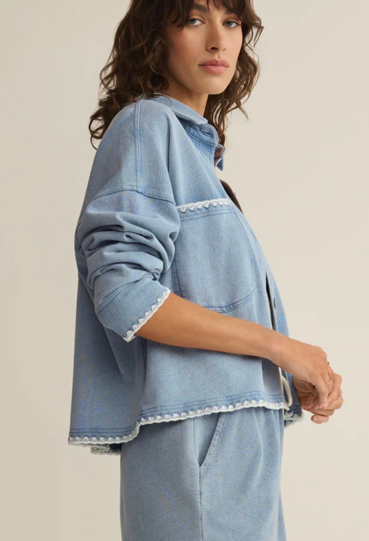 Zsupply All Day Crop Whipstitch Jacket