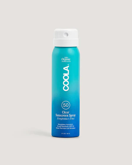 Coola Clear SPF 50 Sunscreen Spray Fragrance Free 2oz