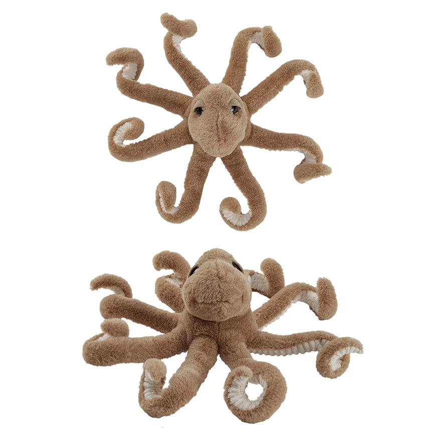 Creative Coop Plush Octopus