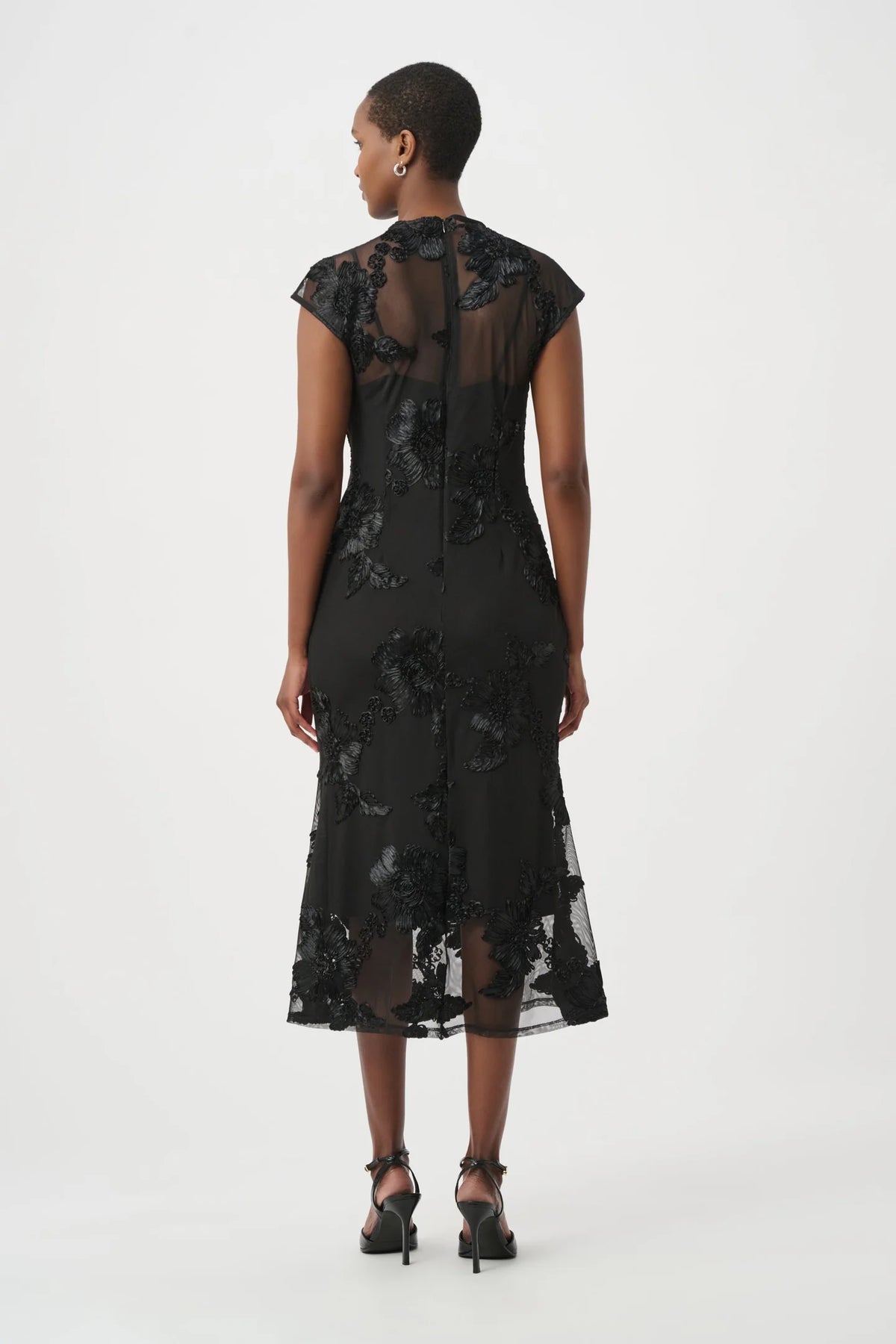 Joseph Ribkoff Embellished Trumpet Dress