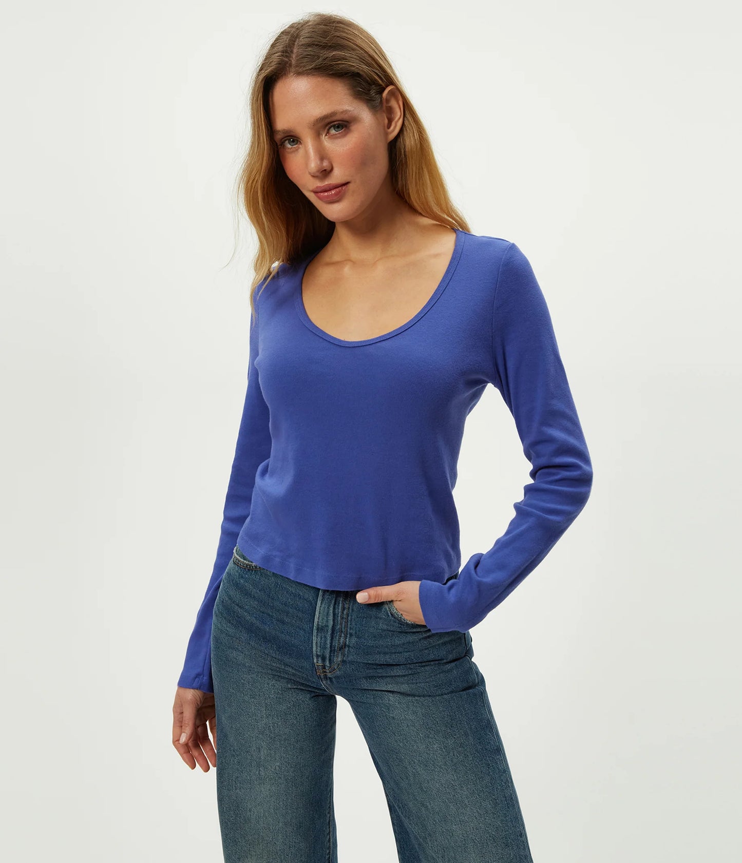 Michael Stars Lizzie L/S V-Neck