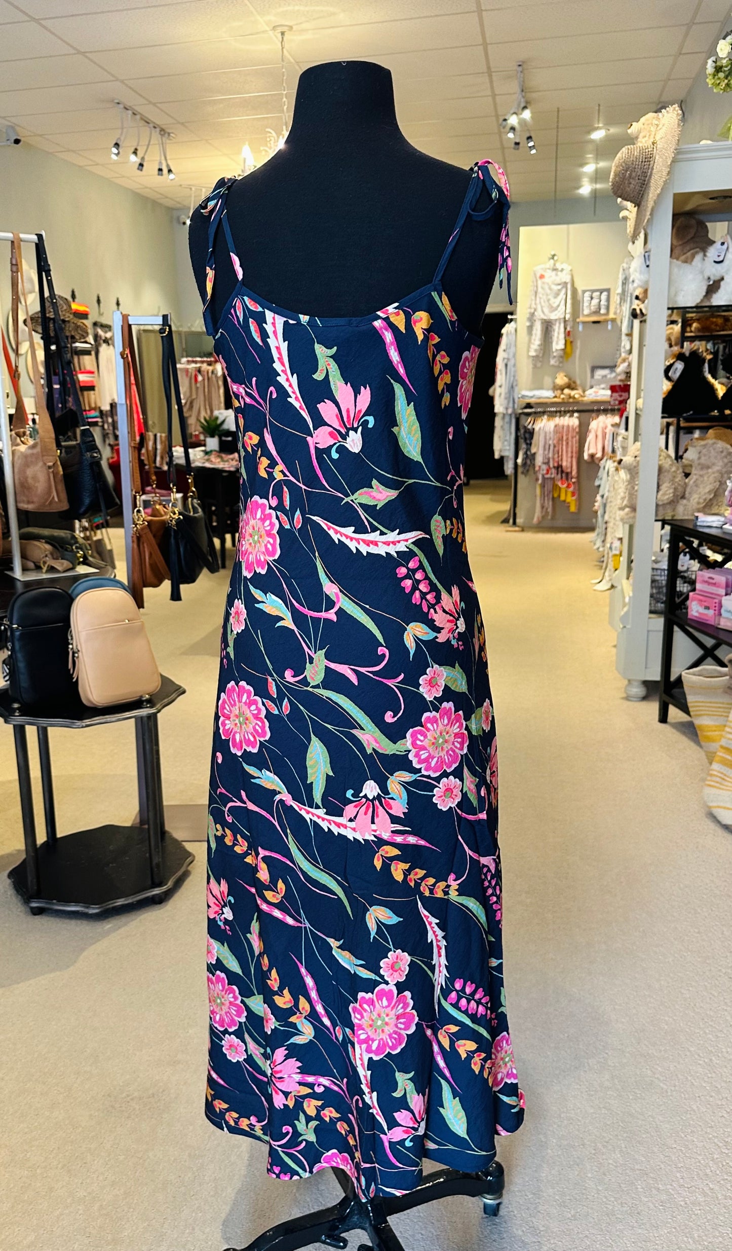 THML Tie Strap Floral Dress