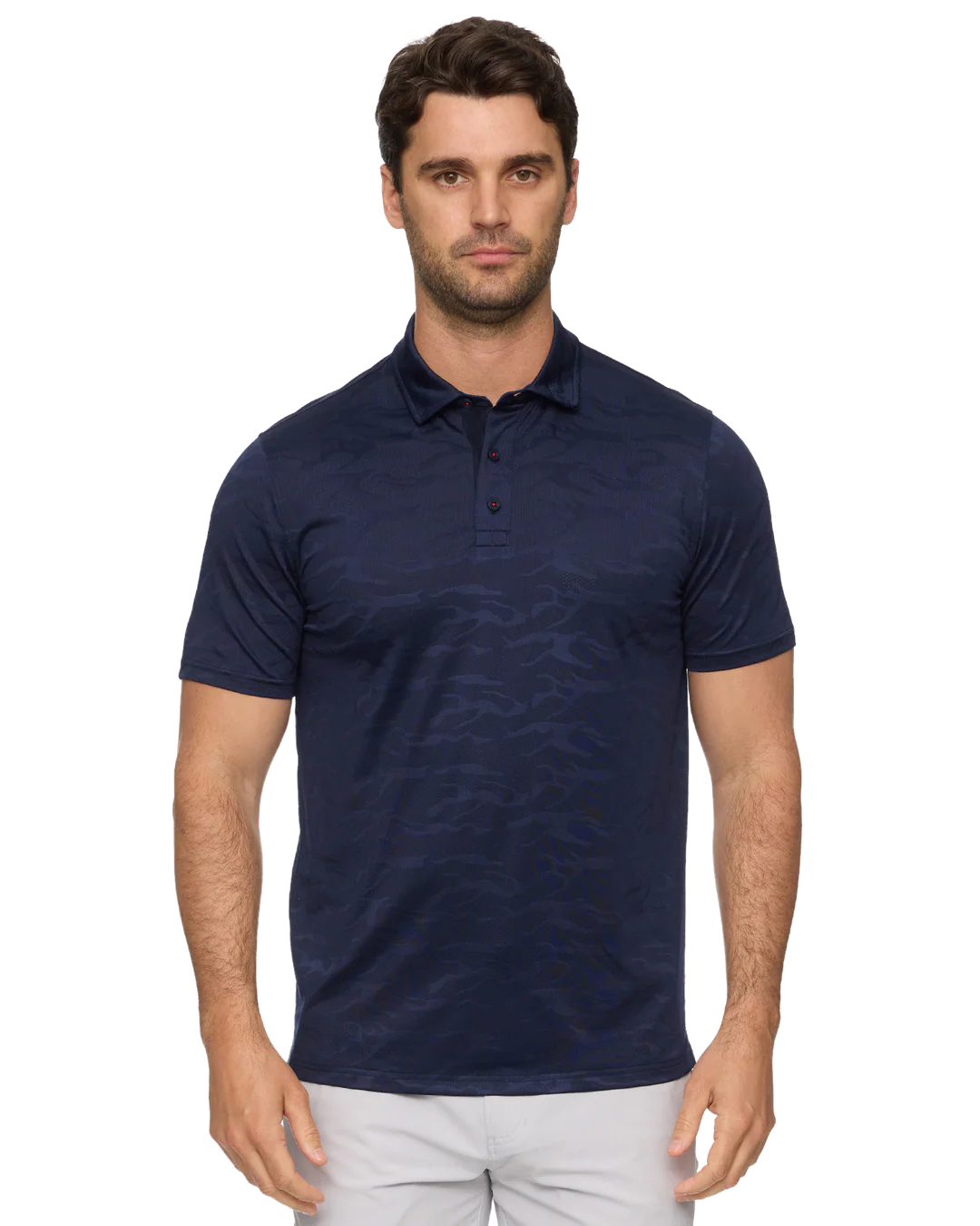 Flag And Anthem Arcadia Camo Performance Polo Navy