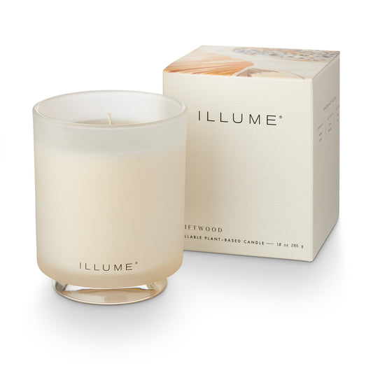 Illume Driftwood beach boxed glass candle