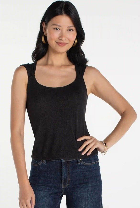 Liverpool Sleeveless Built In Bra Knit Top