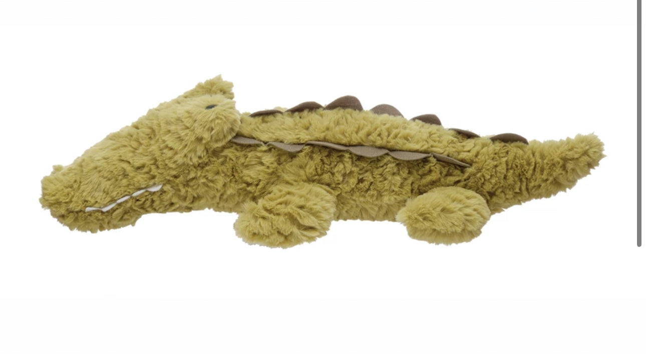 Creative Coop Plush Alligator