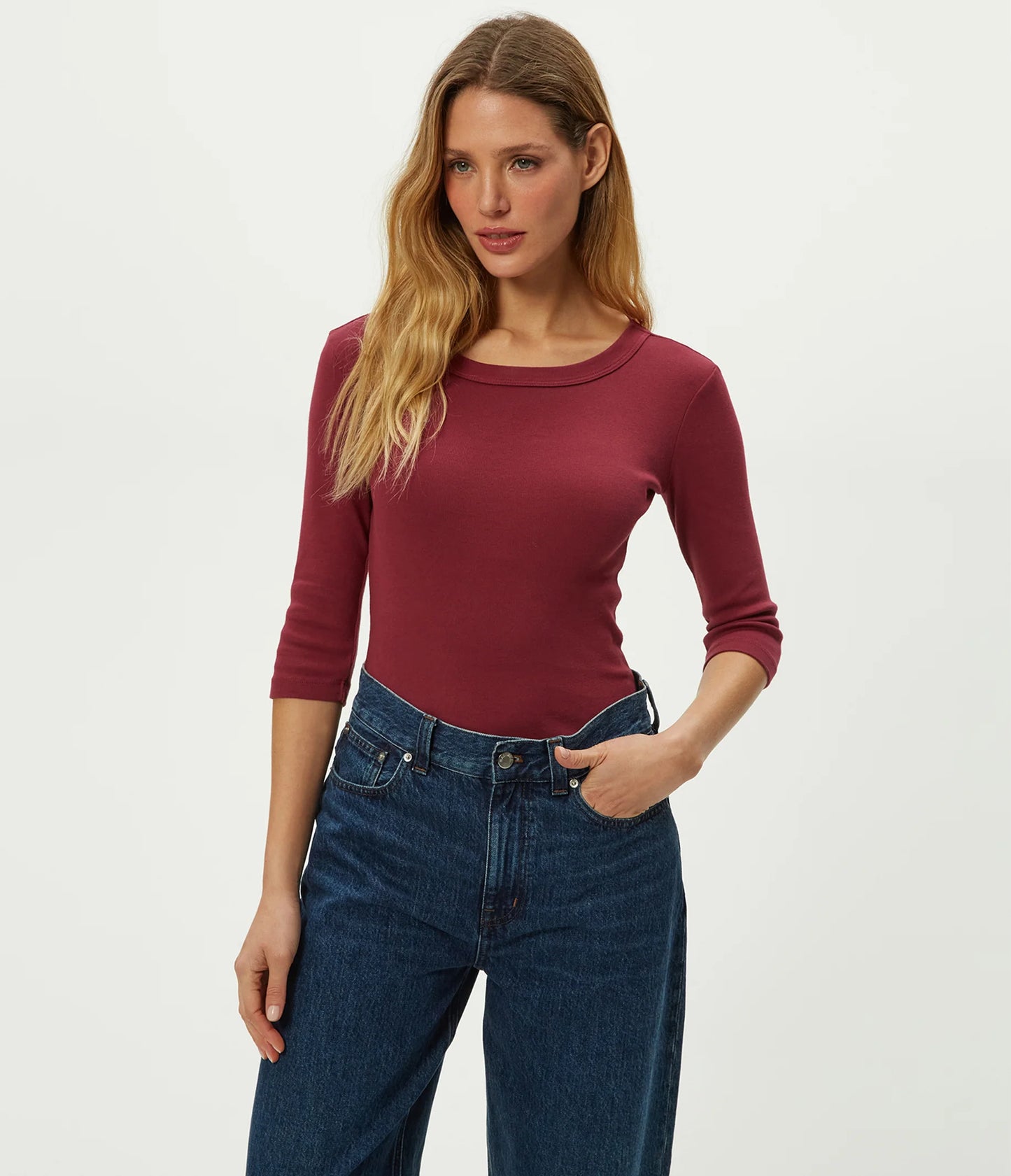 Michael Stars Dot 3/4 Sleeve Tee Colors