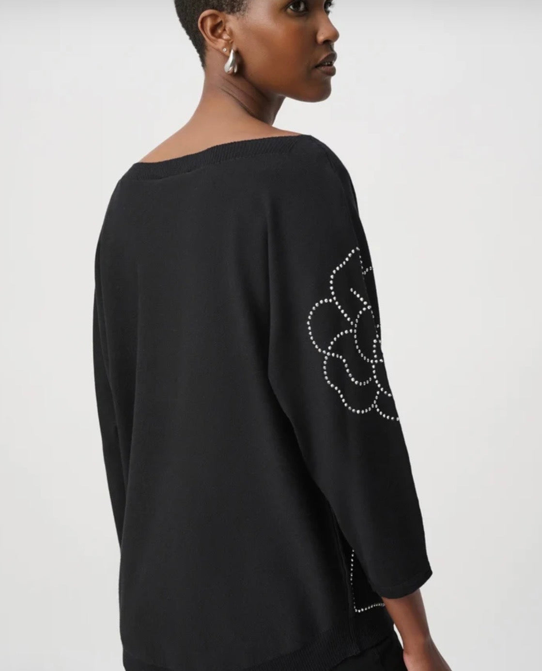 Joseph Ribkoff Pullover W/Flowers