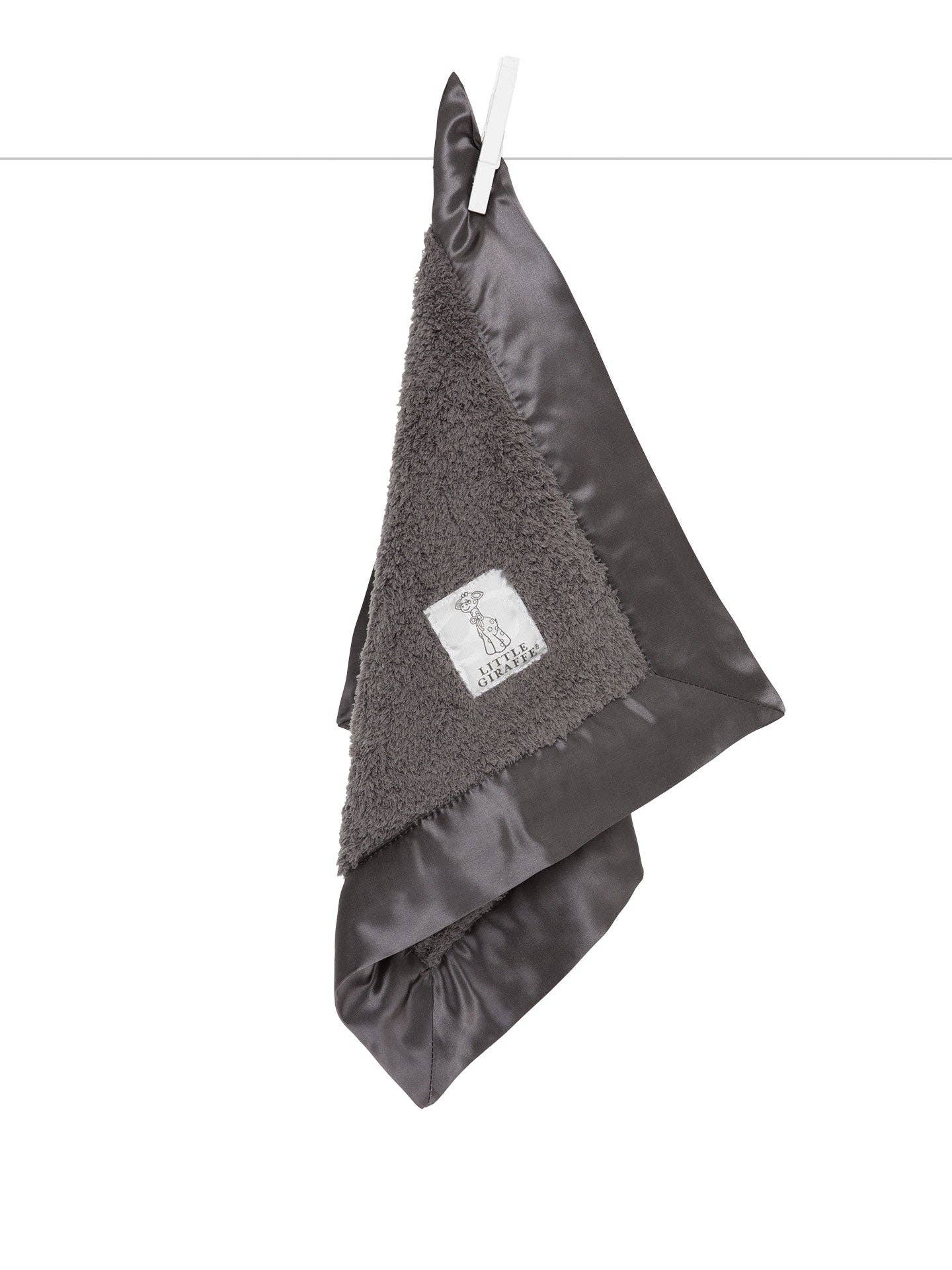 Chenille Blanky: Silver