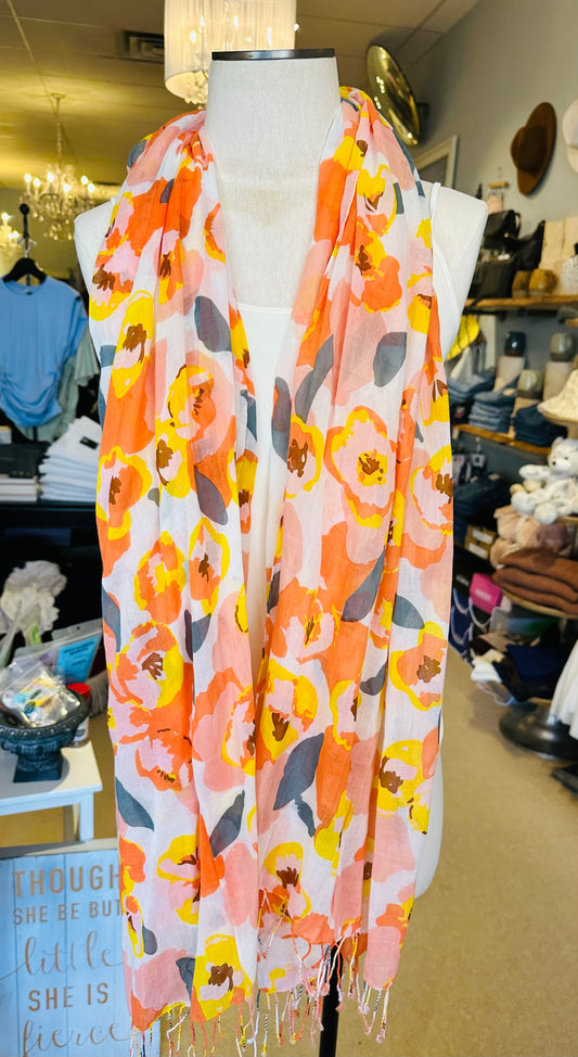 Giftcraft retro floral scarf