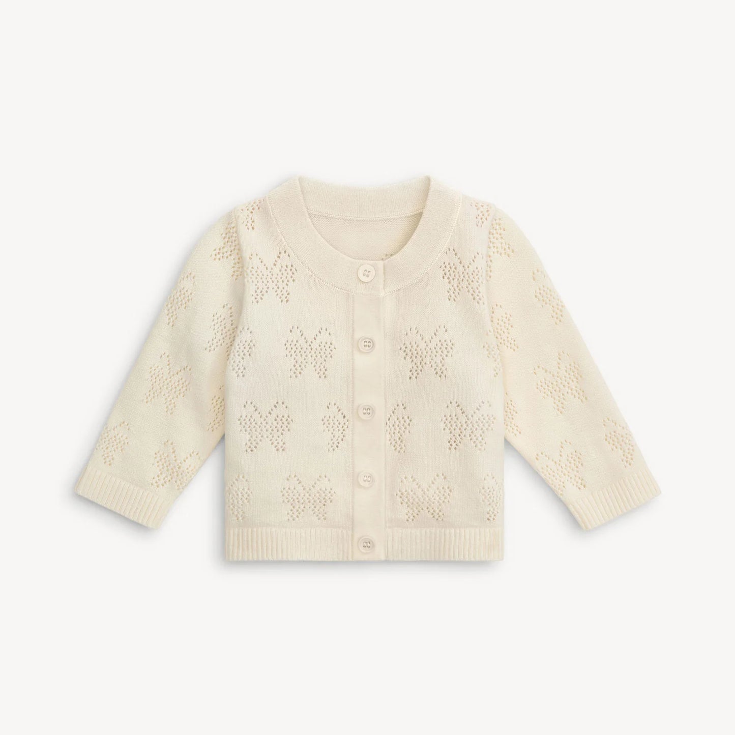 Magnetic Me White Cotton Cardigan