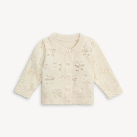 Magnetic Me White Cotton Cardigan