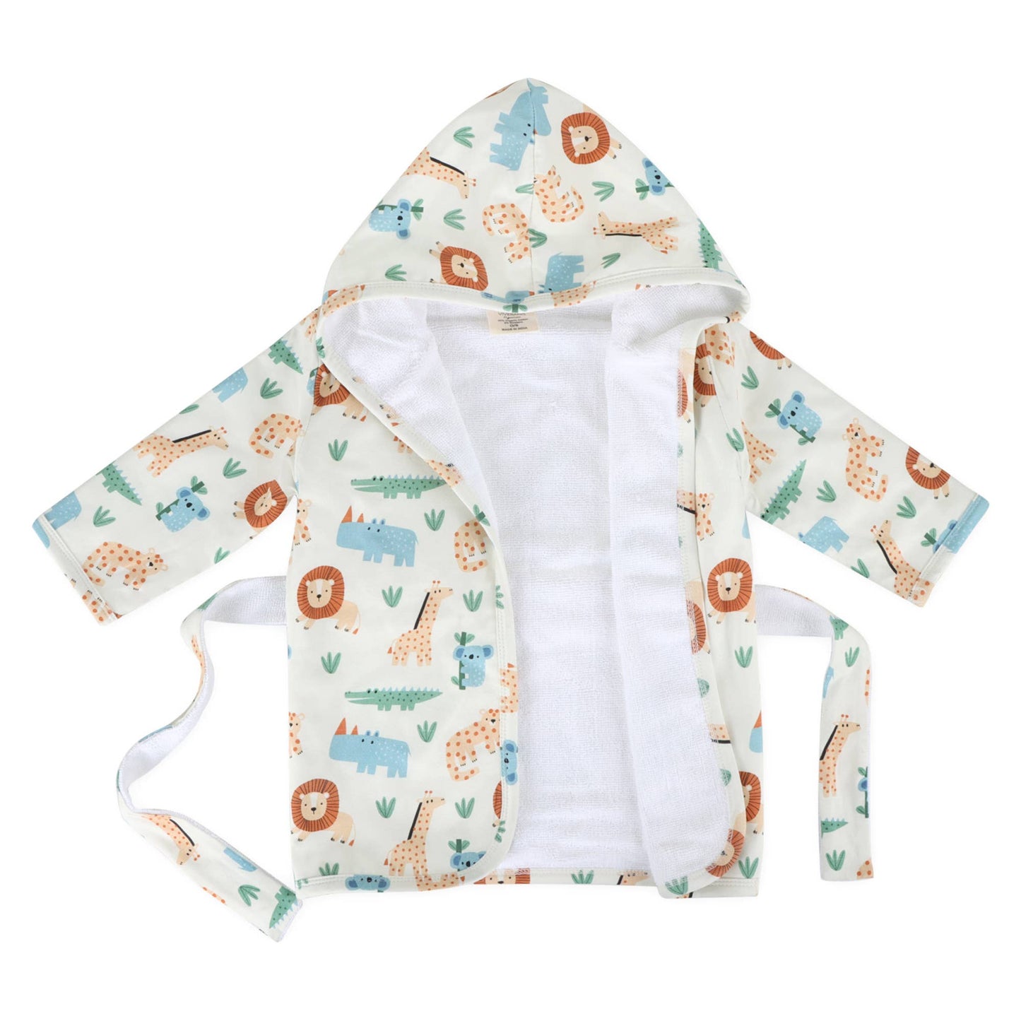 Viverano Organics Safari Baby Bathrobe