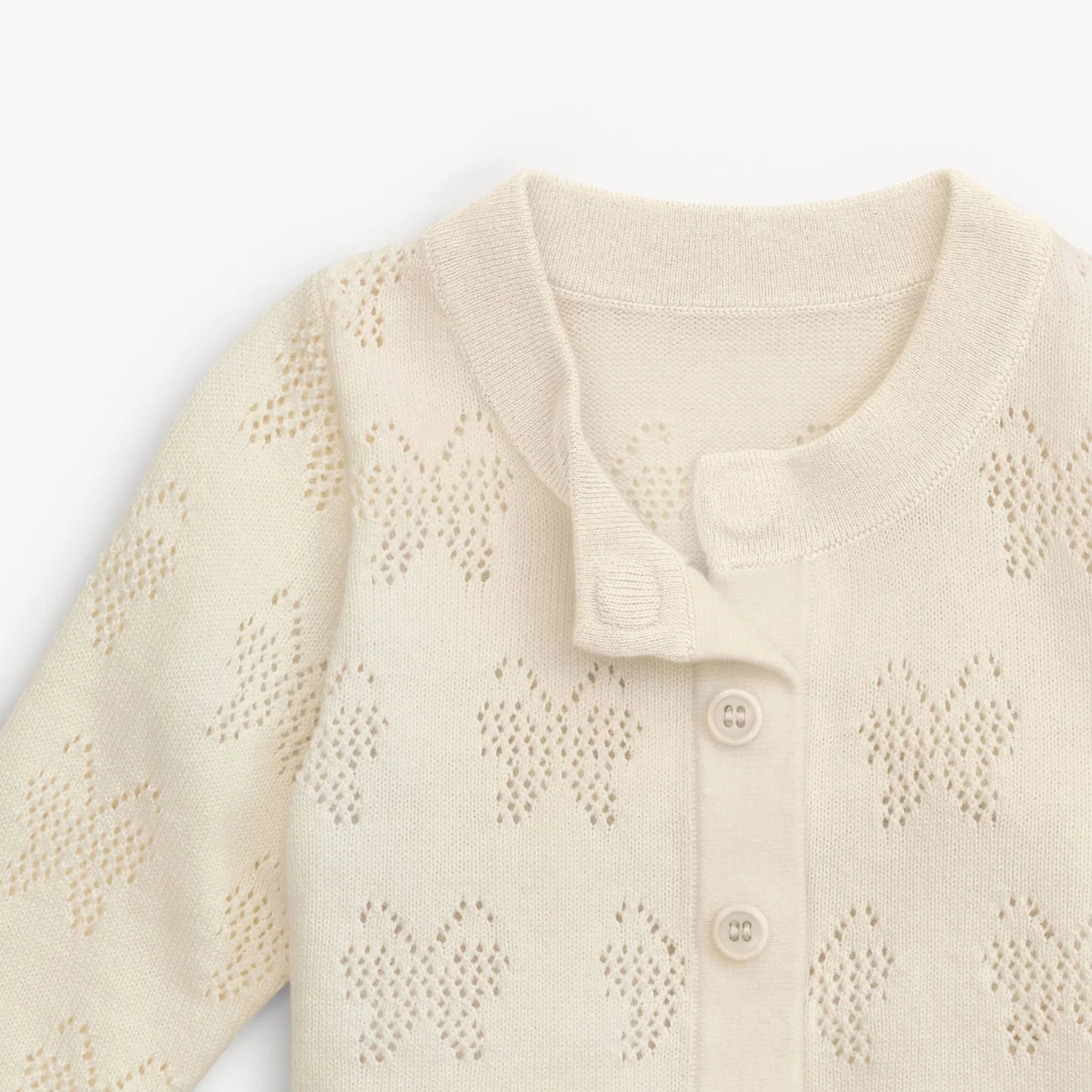 Magnetic Me White Cotton Cardigan