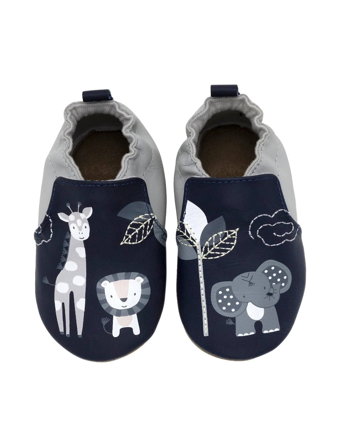 Robeez Hello World Soft Soles Navy