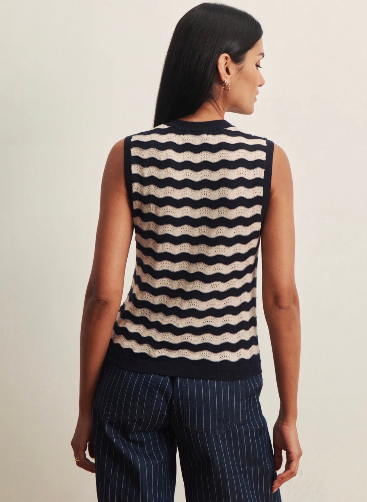 Sanctuary Everyday Chevron Knit Shell