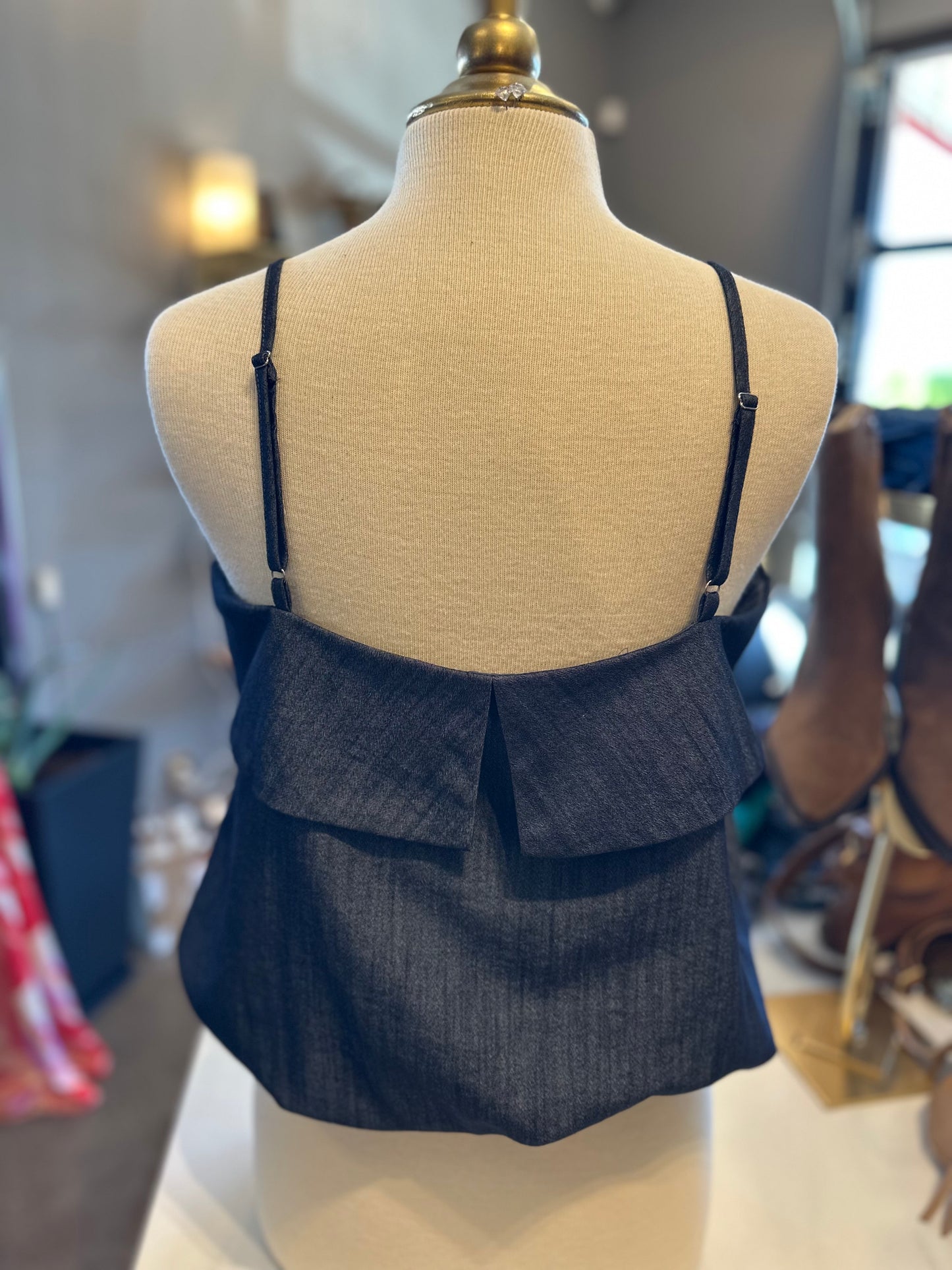 THML Strapped Folded Tank Top