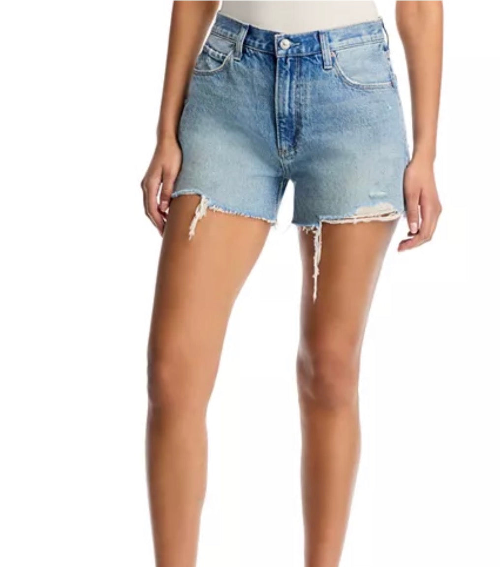 Paige Archie Short Raw Hem Foret