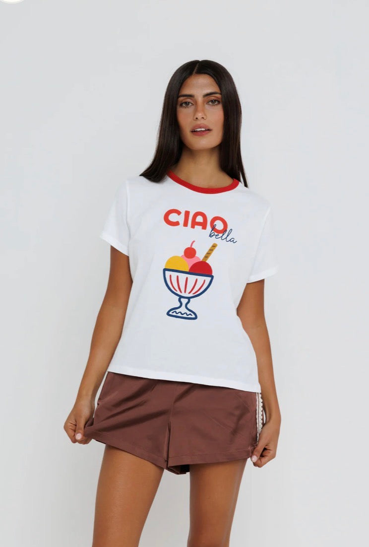 Sunny Somewhere Ciao Bella Ice Cream Tee